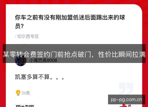 某零转会费签约门前抢点破门,性价比瞬间拉满 某零转会费签约门前抢点破门,性价比瞬间拉满